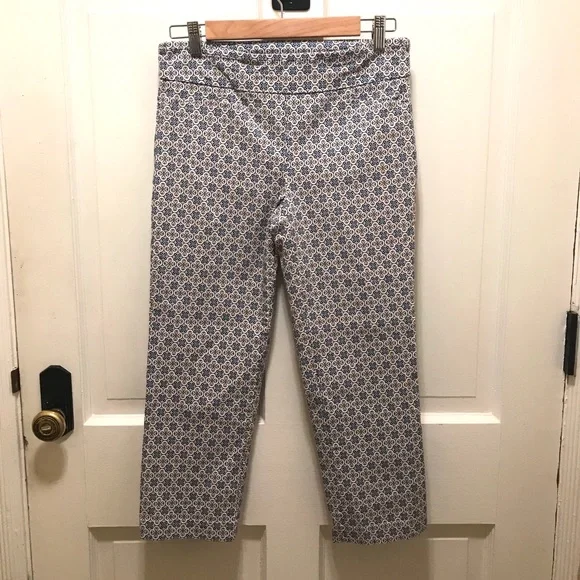Kenar geo-print slip-on ankle pants, size 8 - Picture 3 of 8